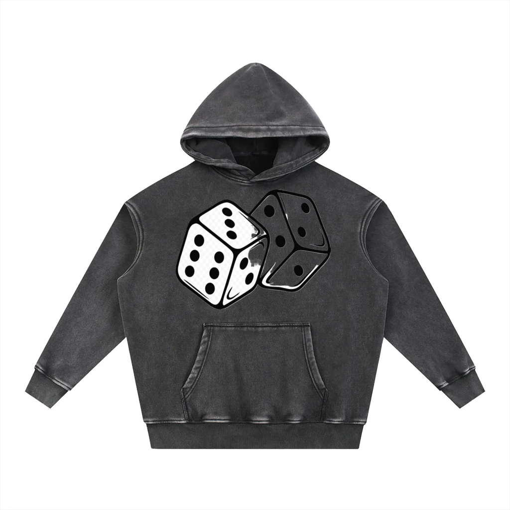 Men Snow Wash Fleece Hoodie - ACE