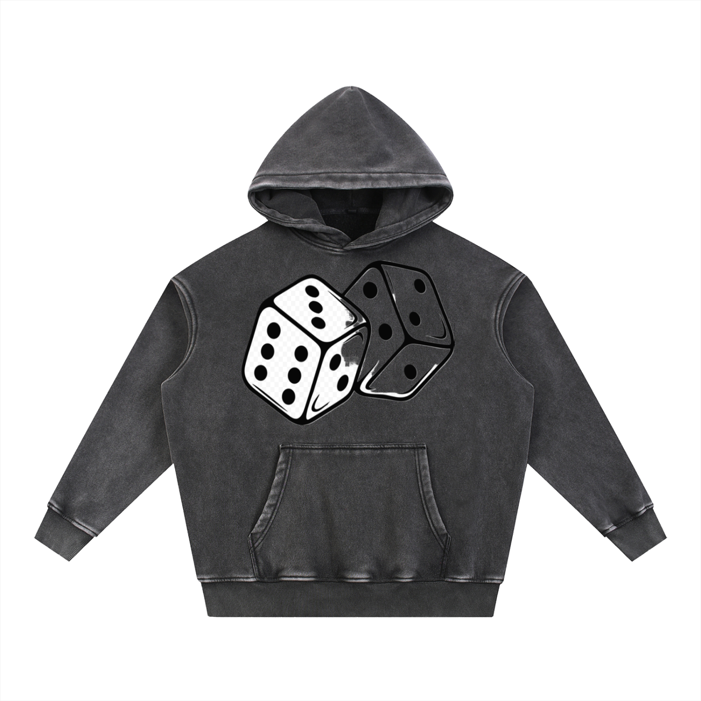 Snow Wash Fleece Oversize Hoodie - ACE