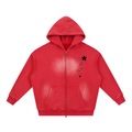 Sunfade Two-way Zipper Boxy Fleece Hoodie - ACE