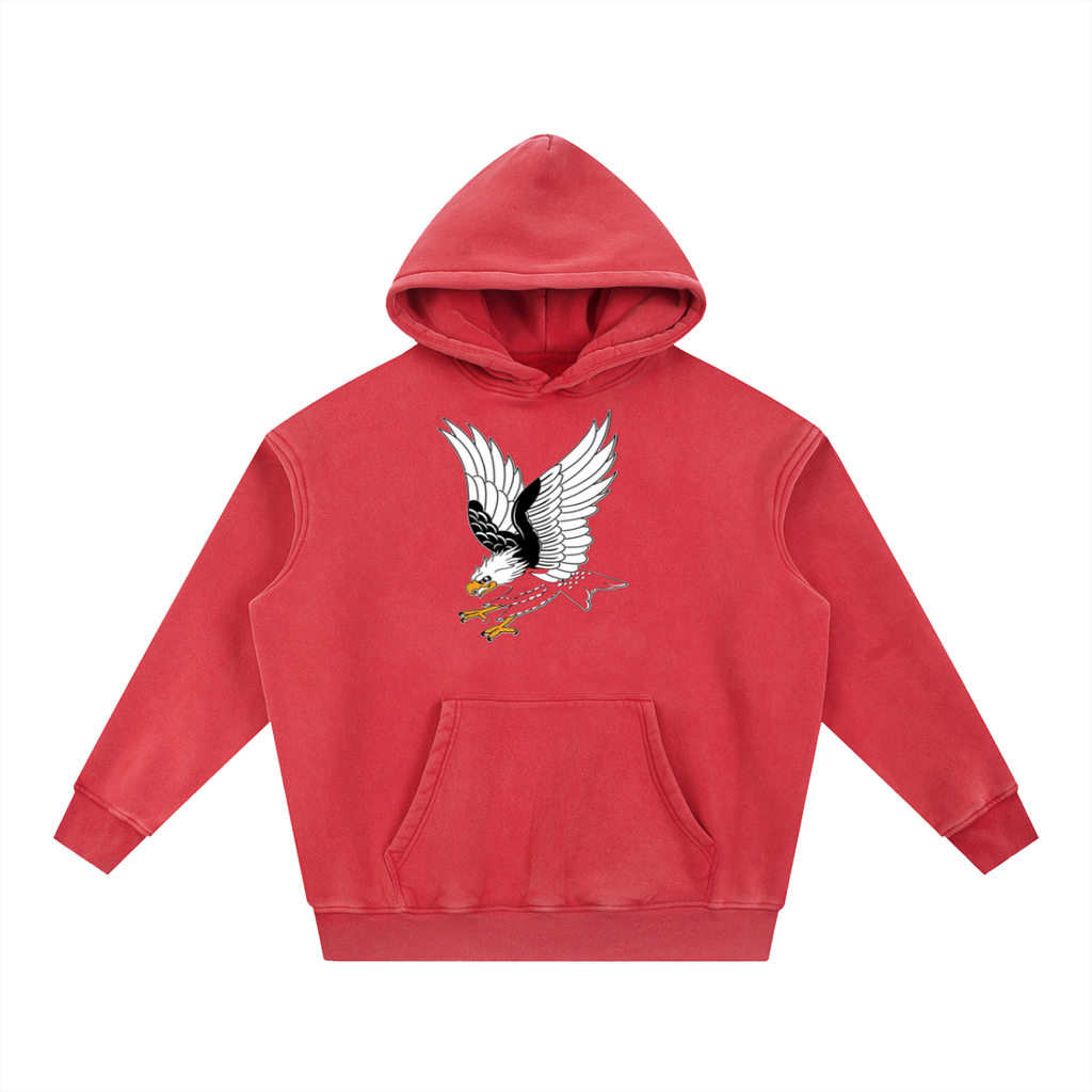 Snow Wash Fleece Oversize Hoodie - ACE