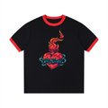 Contrast Edge Ribbed Crewneck T-Shirt - ACE