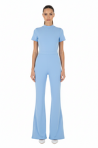 Women’s Tight Flared Leg Quarter-Zip Jumpsuit - ACE