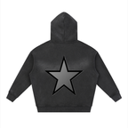 Men Sunfade Fleece Hoodie - Two-way Zipper Boxy Design - ACE