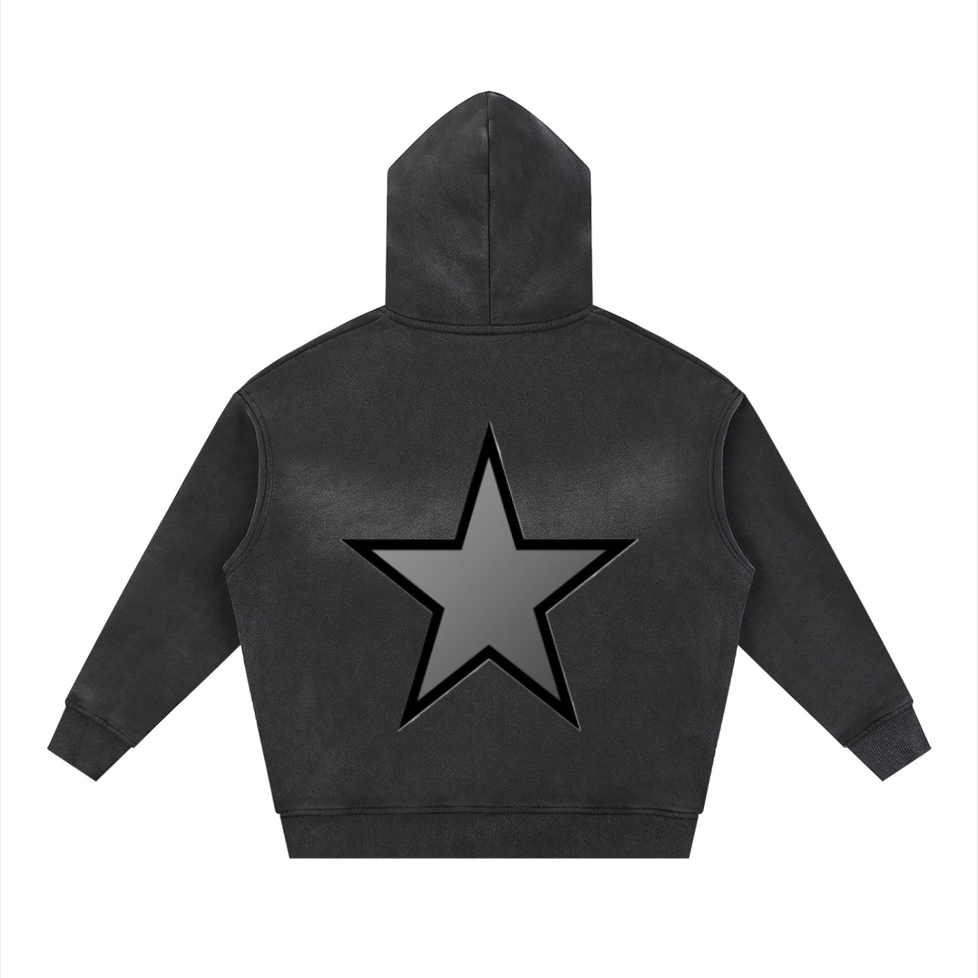 Sunfade Two-way Zipper Boxy Fleece Hoodie - ACE