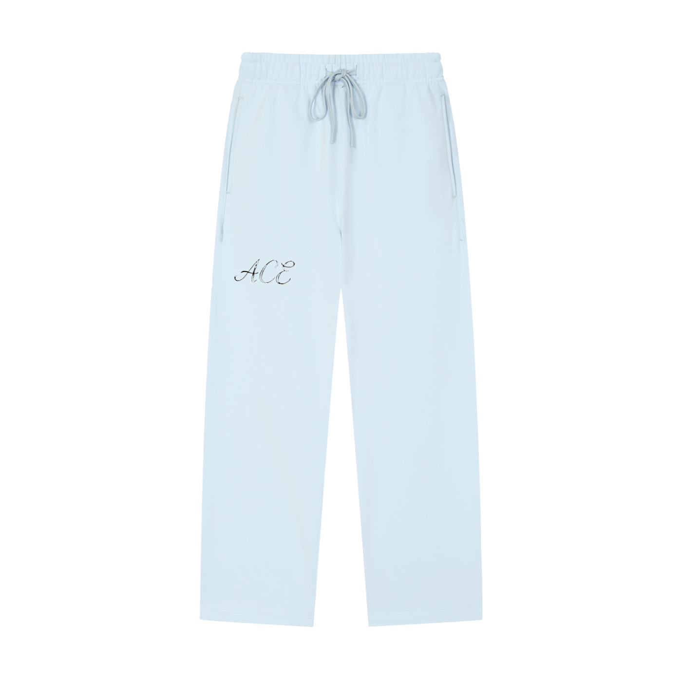 Solid Color Straight-Leg Sweatpants - ACE
