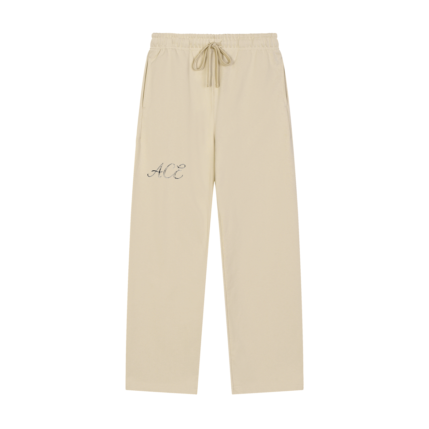 Solid Color Straight-Leg Sweatpants - ACE