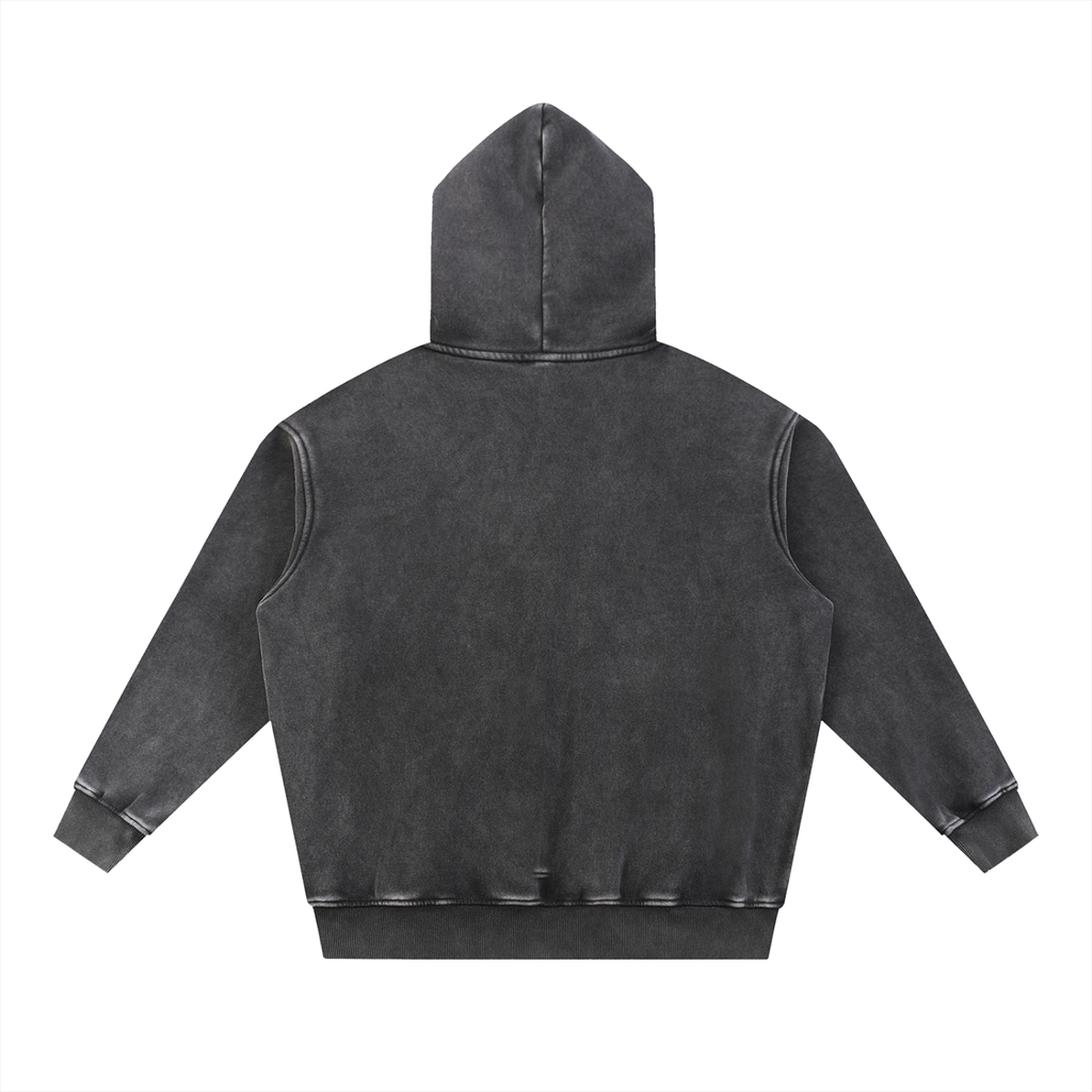 Snow Wash Fleece Oversize Hoodie - ACE