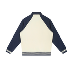 Men Contrast Raglan Sleeve Baseball Jacket - ACE
