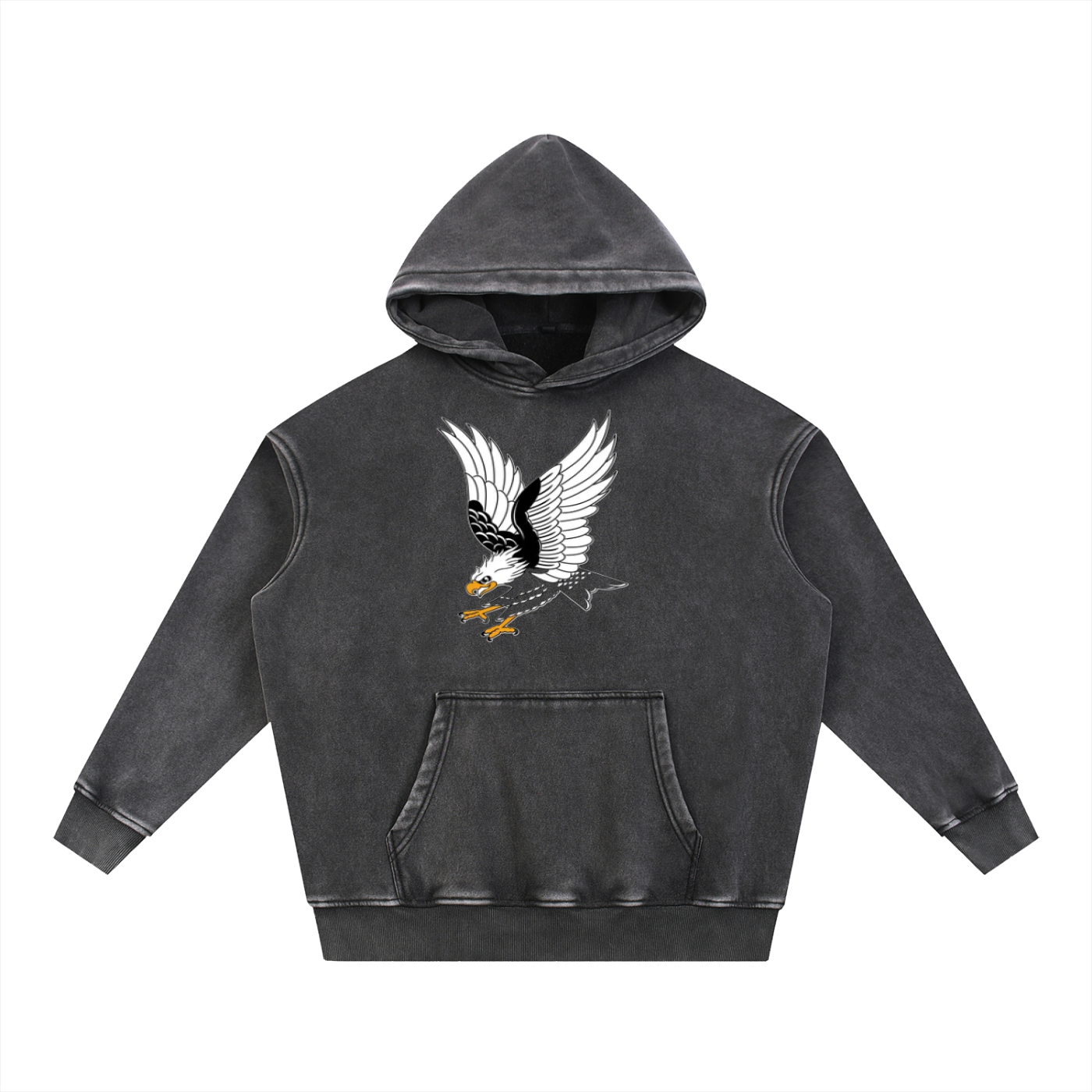 Snow Wash Fleece Oversize Hoodie - ACE