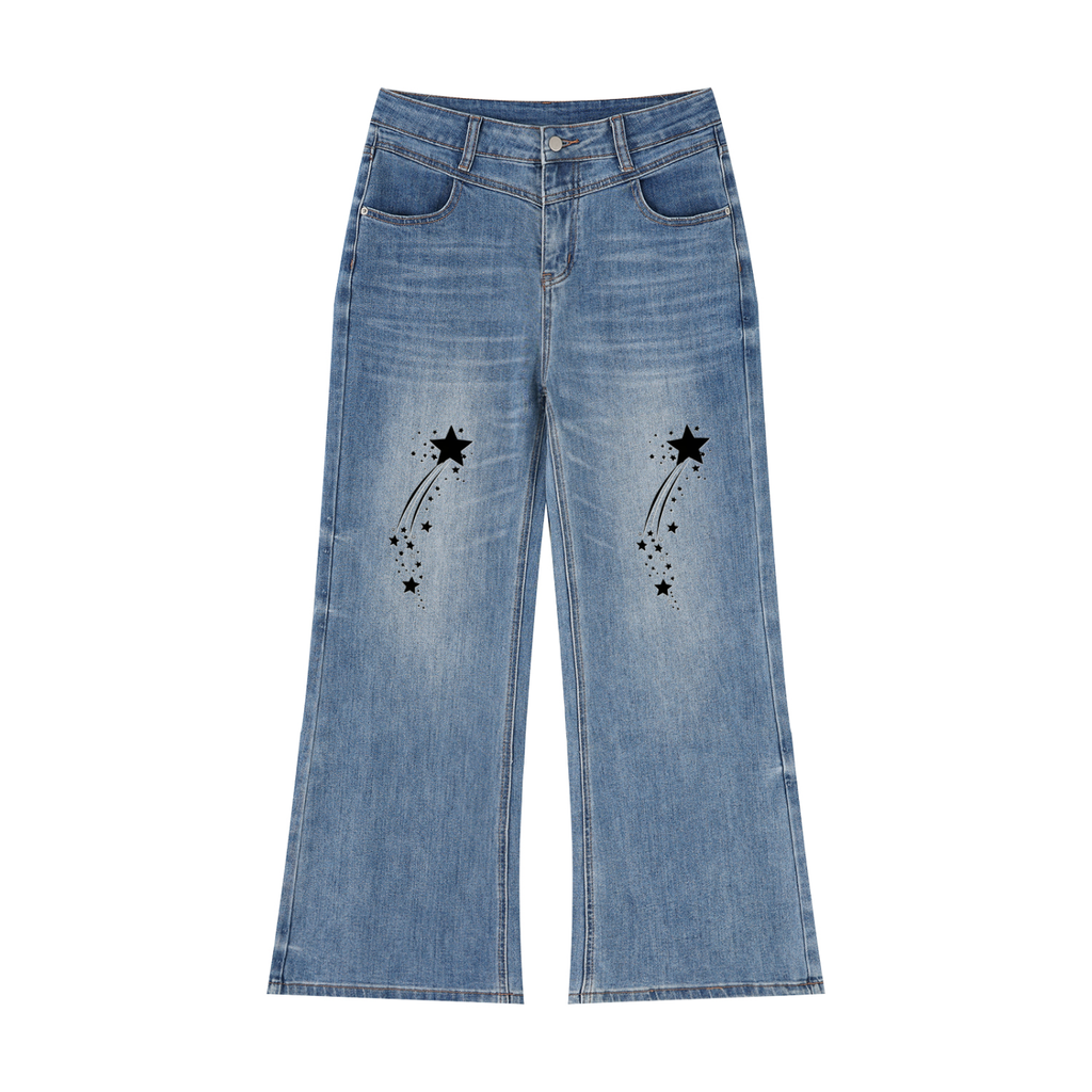 Women’s Vintage Wash Wide Leg Jeans - ACE