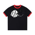 Contrast Edge Ribbed Crewneck T-Shirt - ACE