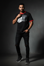 Men Contrast Edge Ribbed T-Shirt - ACE