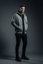 Men Essential Fleece Hoodie - ACE
