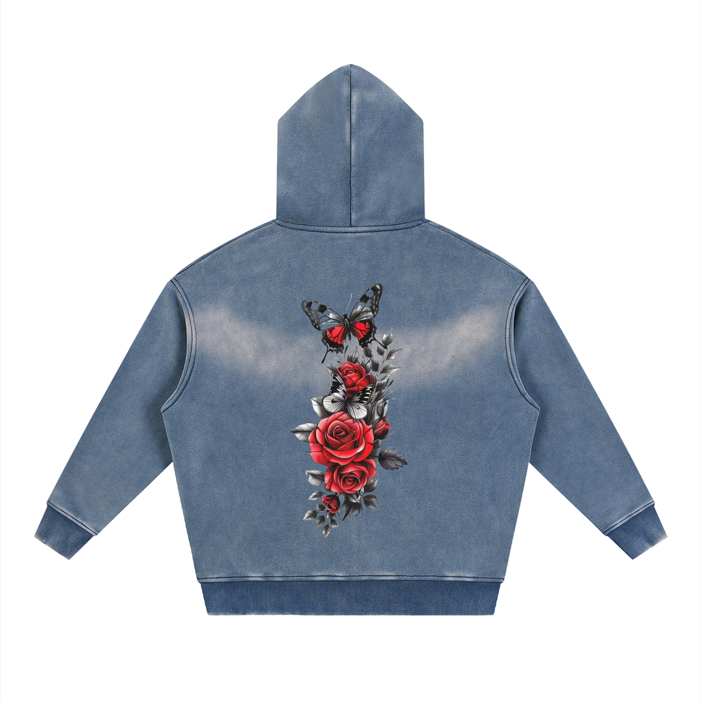 Sunfade Two-way Zipper Boxy Fleece Hoodie - ACE