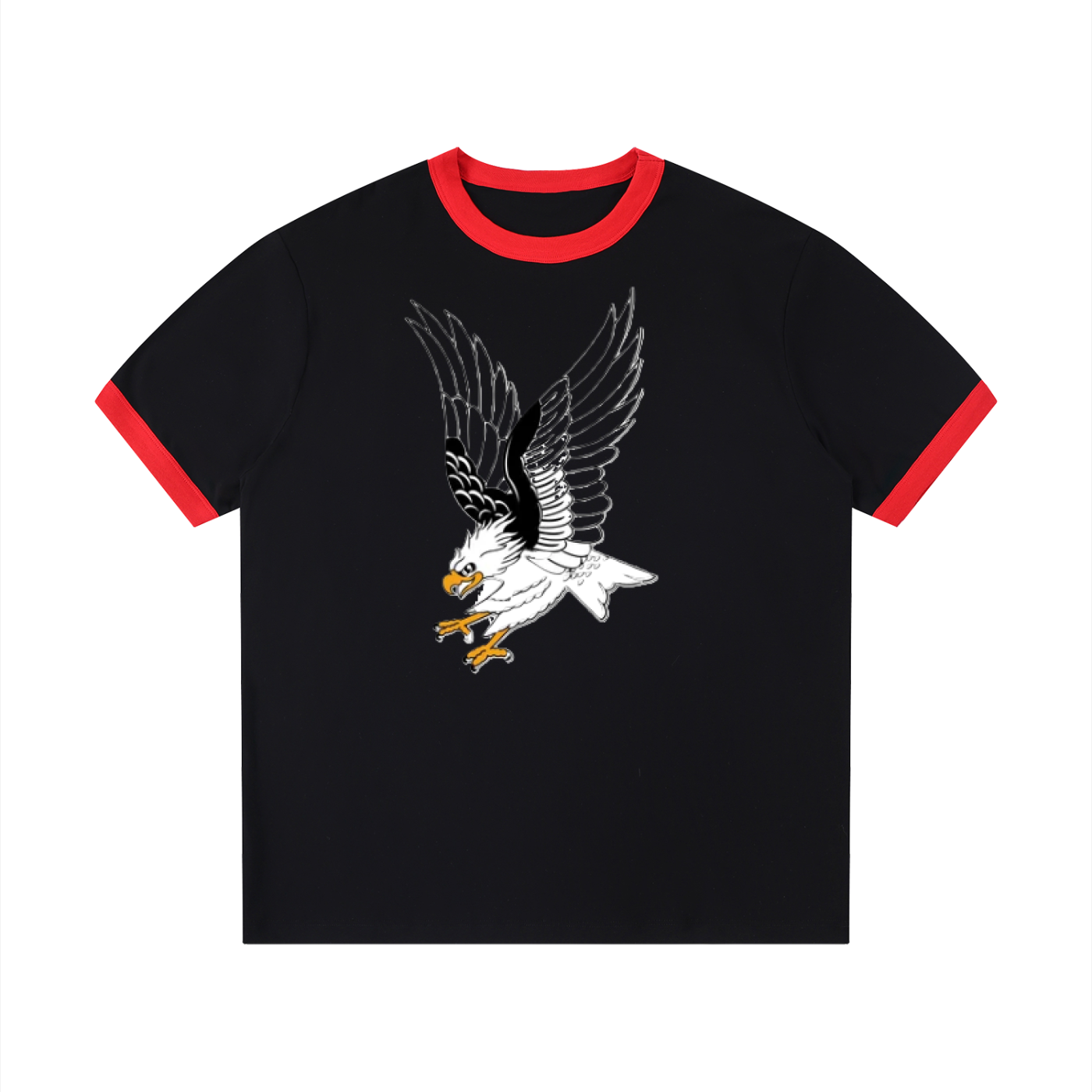 Contrast Edge Ribbed Crewneck T-Shirt - ACE
