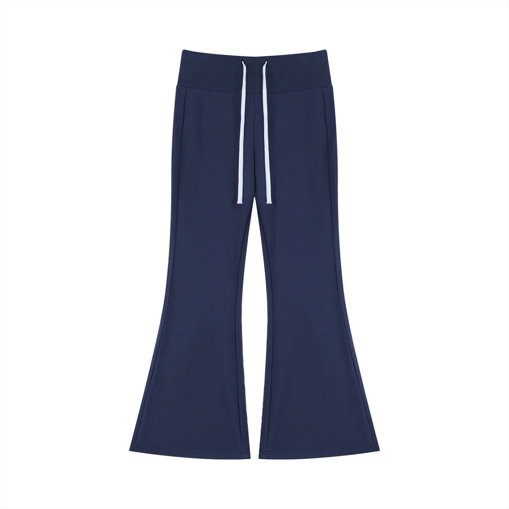Women's Flared Leg Pants with Drawstring - ACE