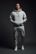 Men Sun Fade Contrast Tape Jogger Pants - ACE