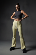 Women's Flared Leg Pants with Drawstring - ACE