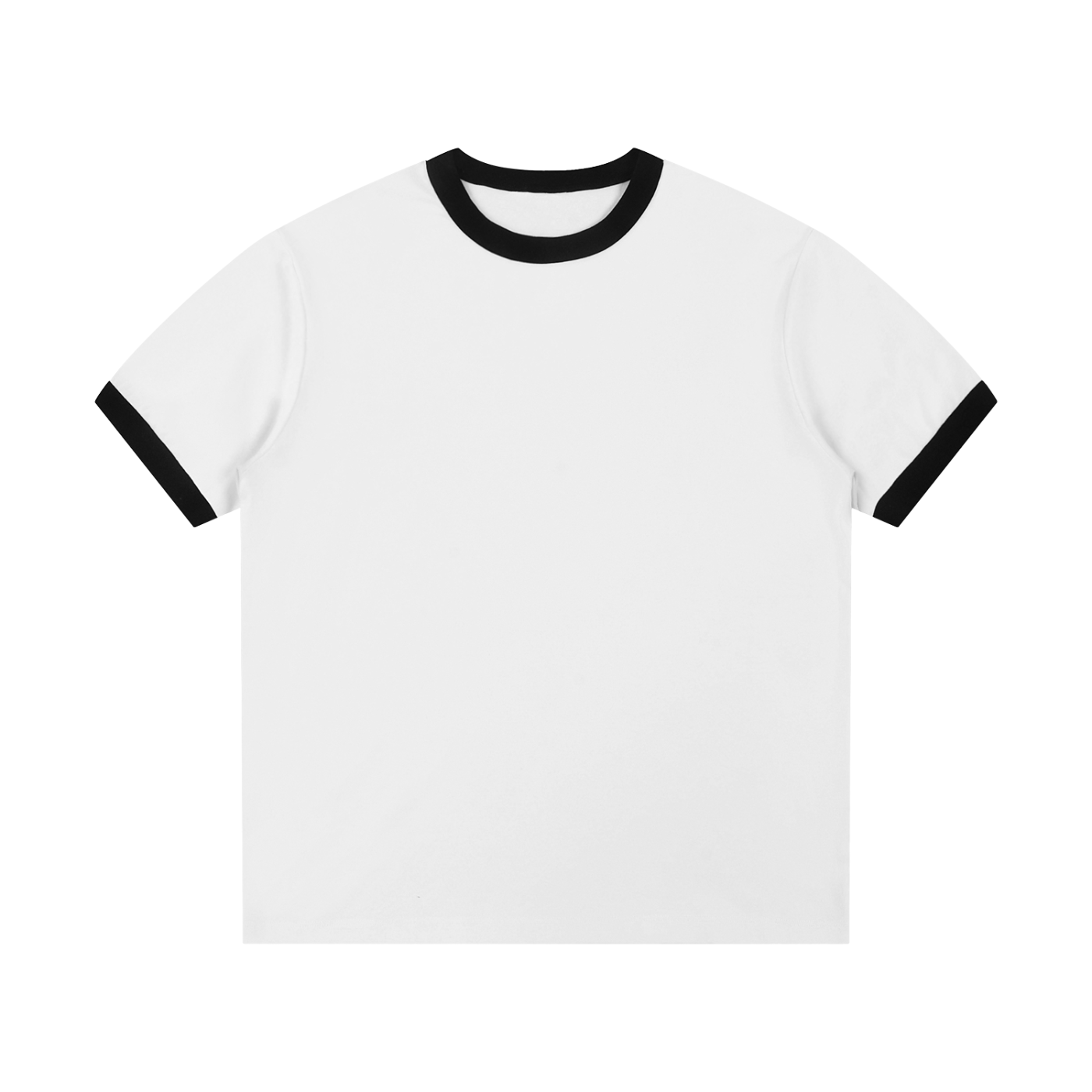 Contrast Edge Ribbed Crewneck T-Shirt - ACE