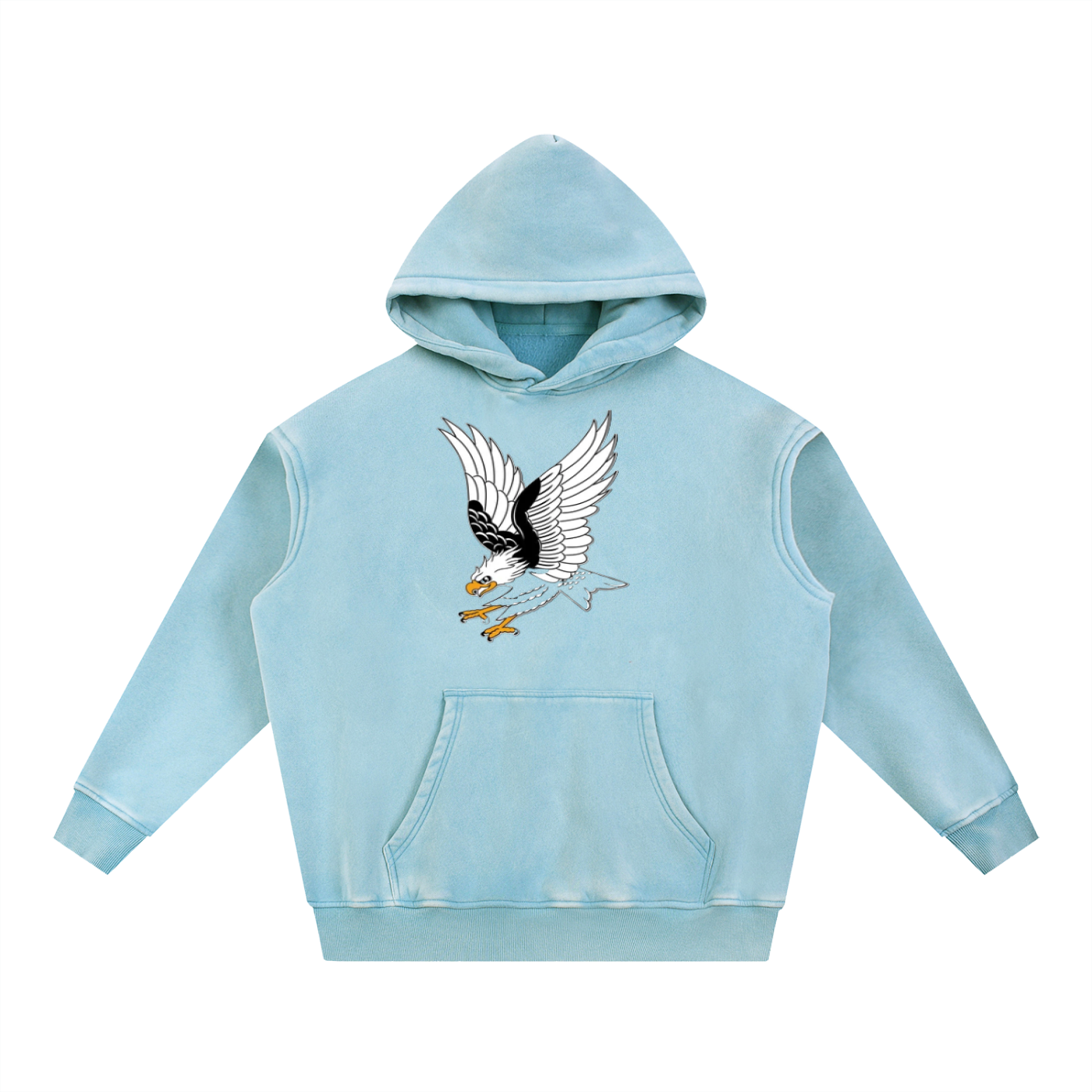 Snow Wash Fleece Oversize Hoodie - ACE