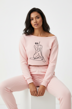 Women's Off-Shoulder Sweatshirt - ACE