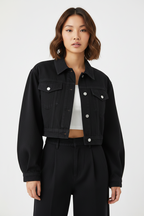 Women’s Crop Denim Jacket - ACE