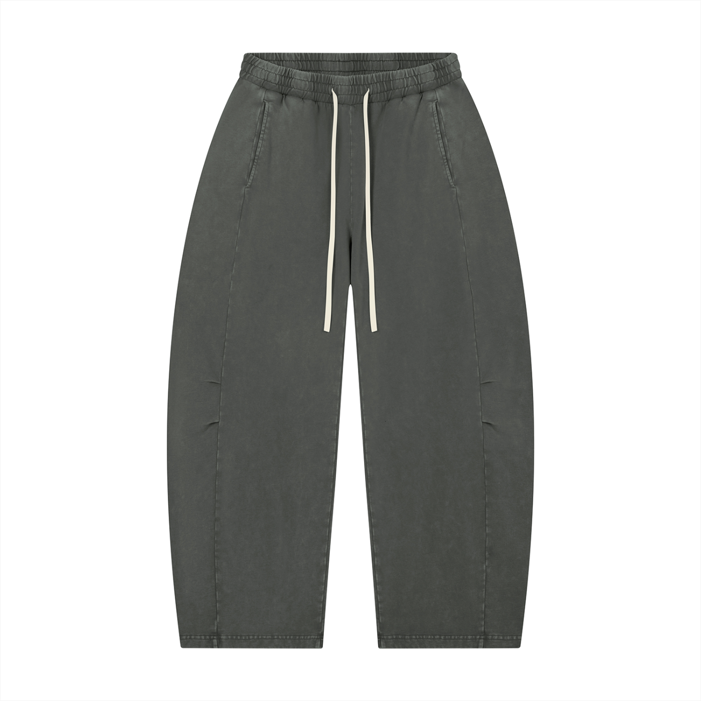 Unisex Mineral Wash Barrel Leg Pants - ACE
