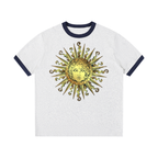 Men Contrast Edge Ribbed T-Shirt - ACE