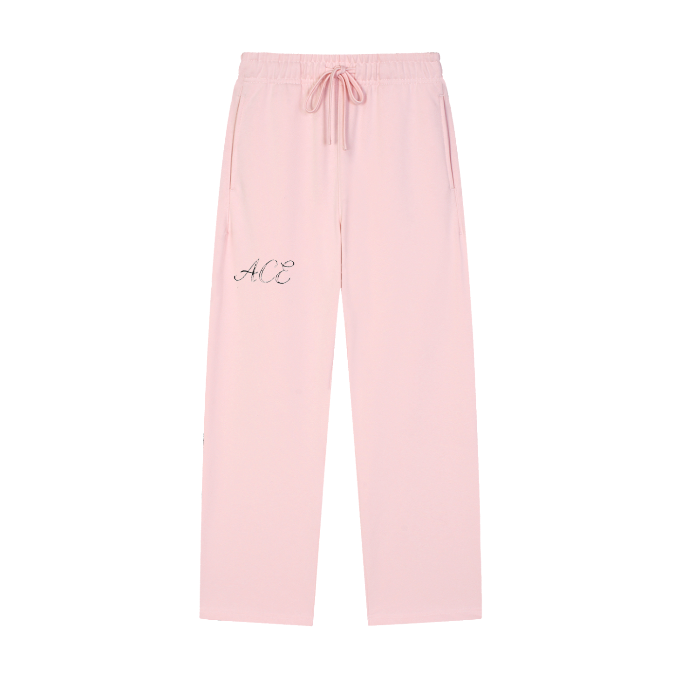 Solid Color Straight-Leg Sweatpants - ACE