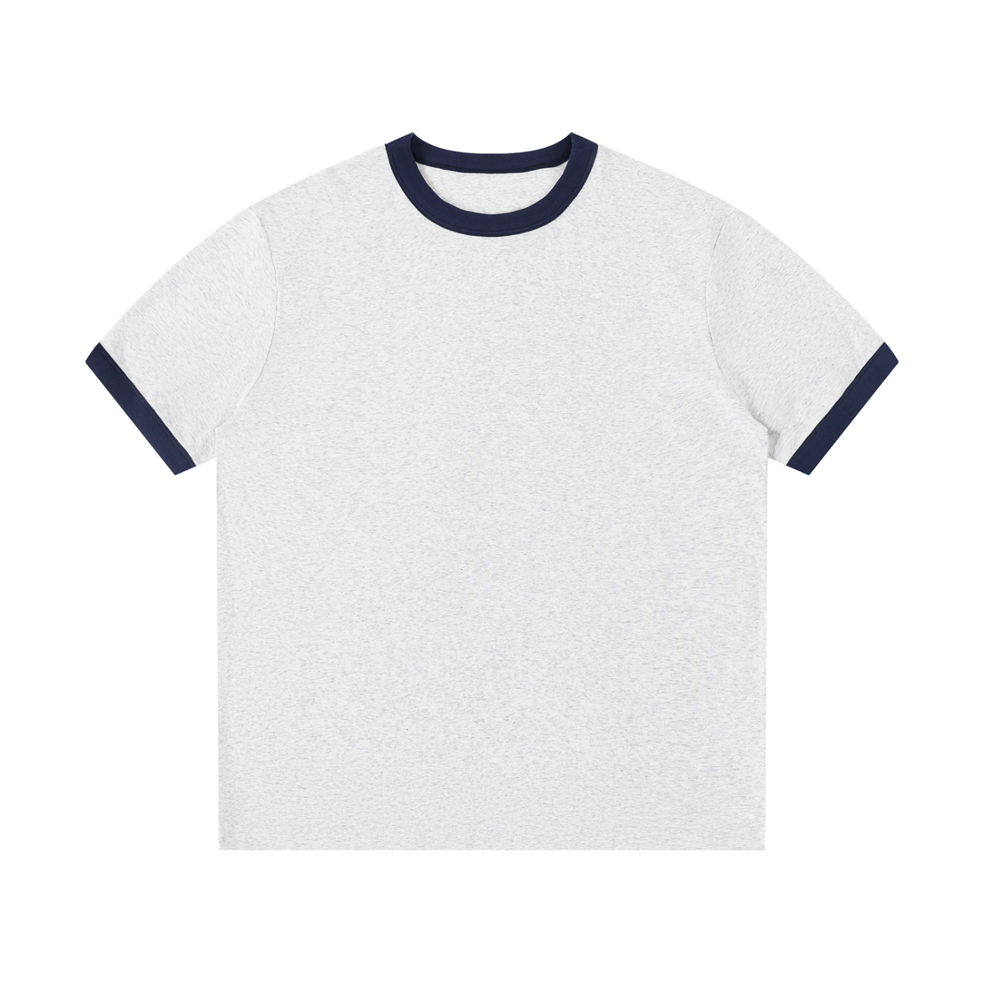 Contrast Edge Ribbed Crewneck T-Shirt - ACE