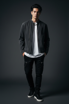 Men Denim Vintage Washed Jacket