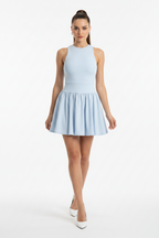 Women’s Ruched Sleeveless Full-Zip Dress - ACE