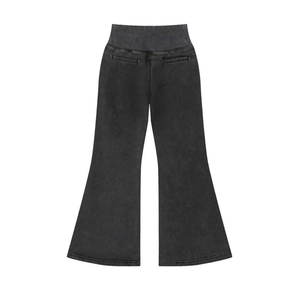 Vintage Washed Flared Fleece Pants - ACE