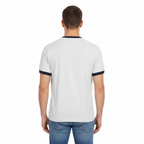 Men Contrast Edge Ribbed T-Shirt - ACE