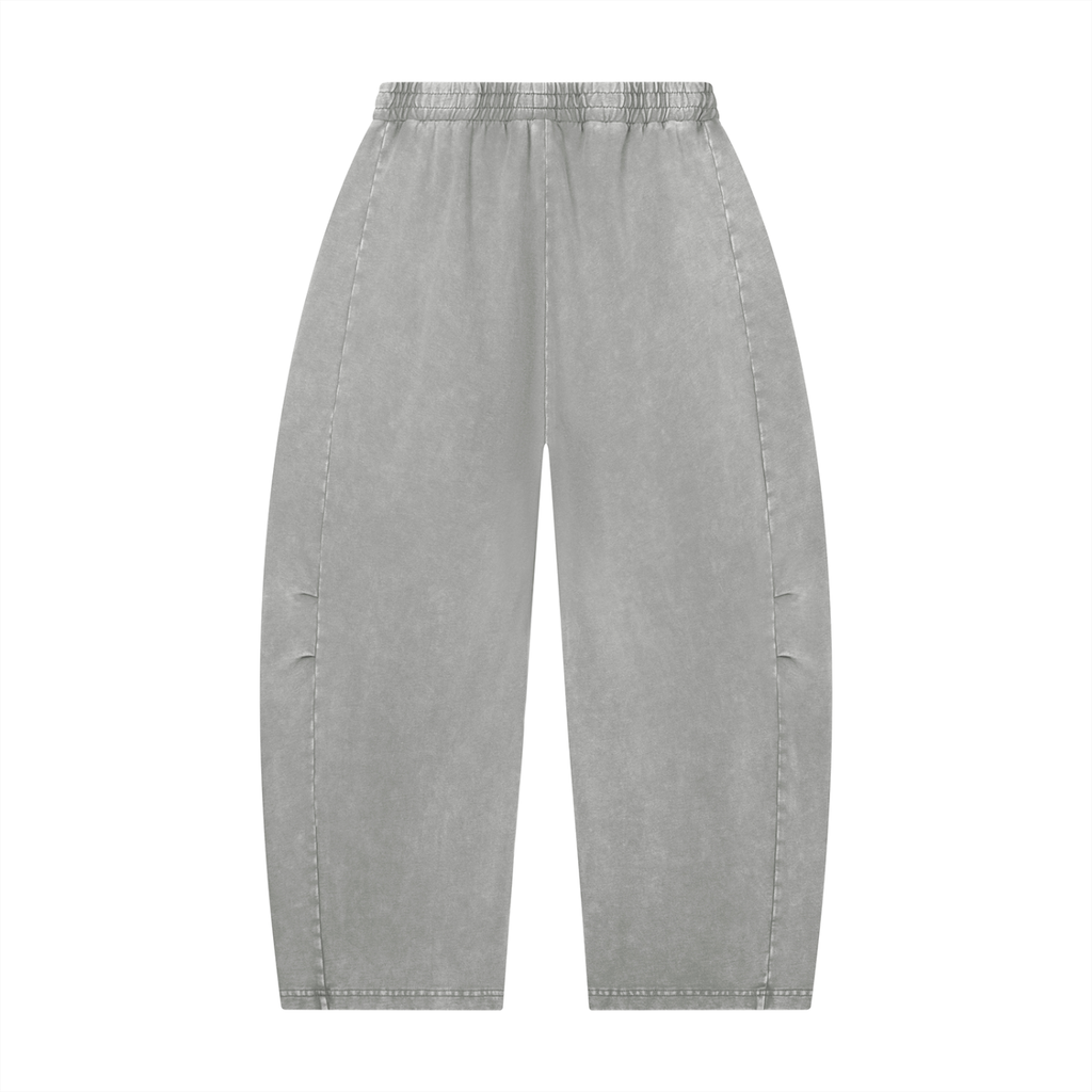 Unisex Mineral Wash Barrel Leg Pants - ACE