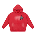 Sunfade Two-way Zipper Boxy Fleece Hoodie - ACE
