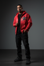 Men Sunfade Fleece Hoodie - Two-way Zipper Boxy Design - ACE