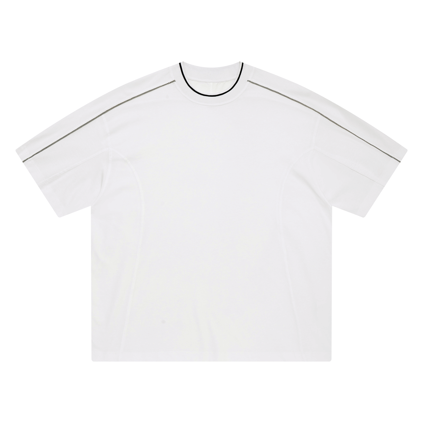 Unisex Oversized Contrast Tape T-Shirt - ACE