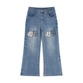 Women’s Vintage Wash Wide Leg Jeans - ACE