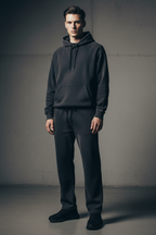 Men Sun Fade Sweatpants with Raw Edge and Straight-Leg Design - ACE