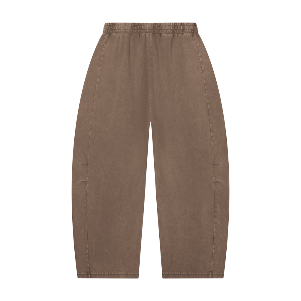 Unisex Mineral Wash Barrel Leg Pants - ACE