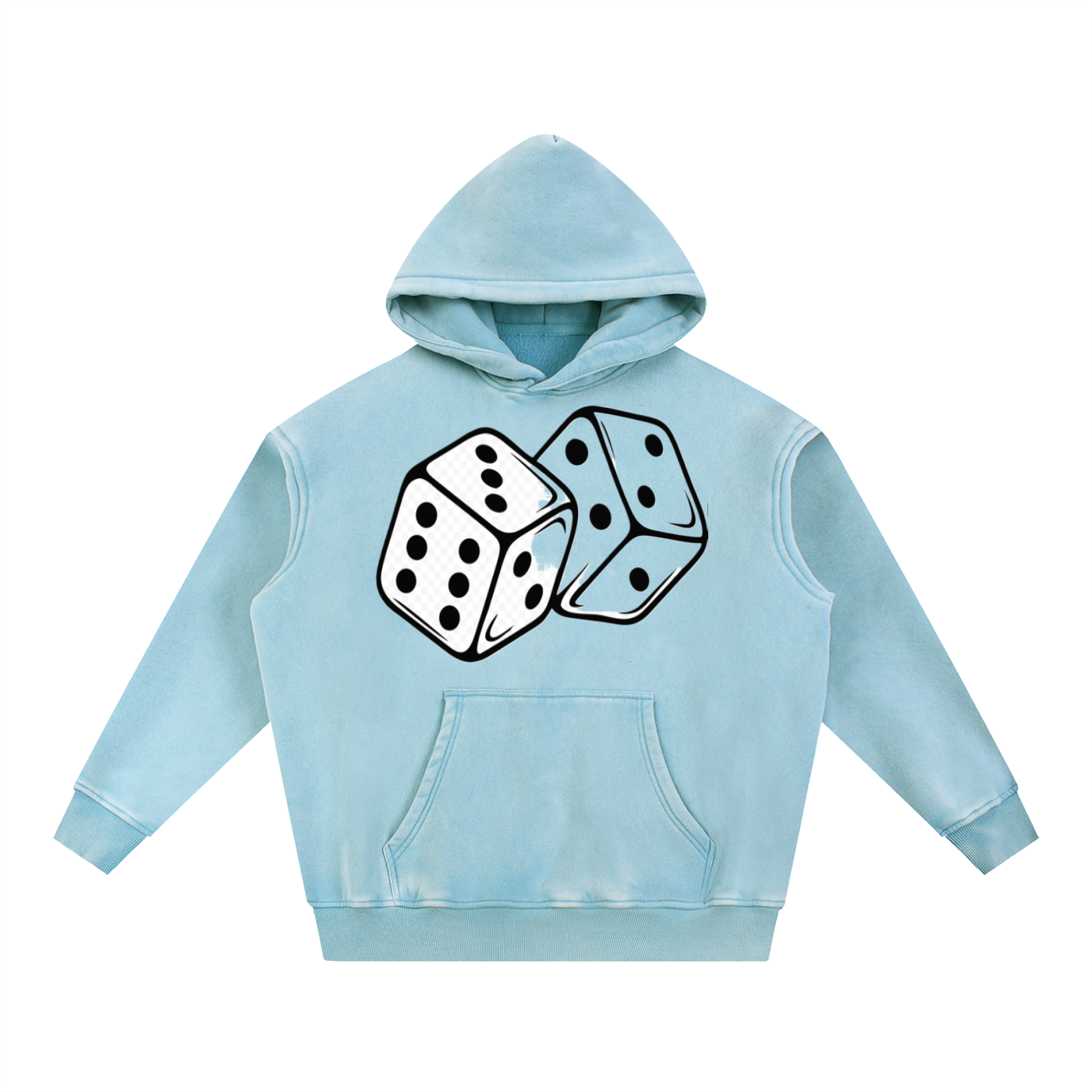 Snow Wash Fleece Oversize Hoodie - ACE