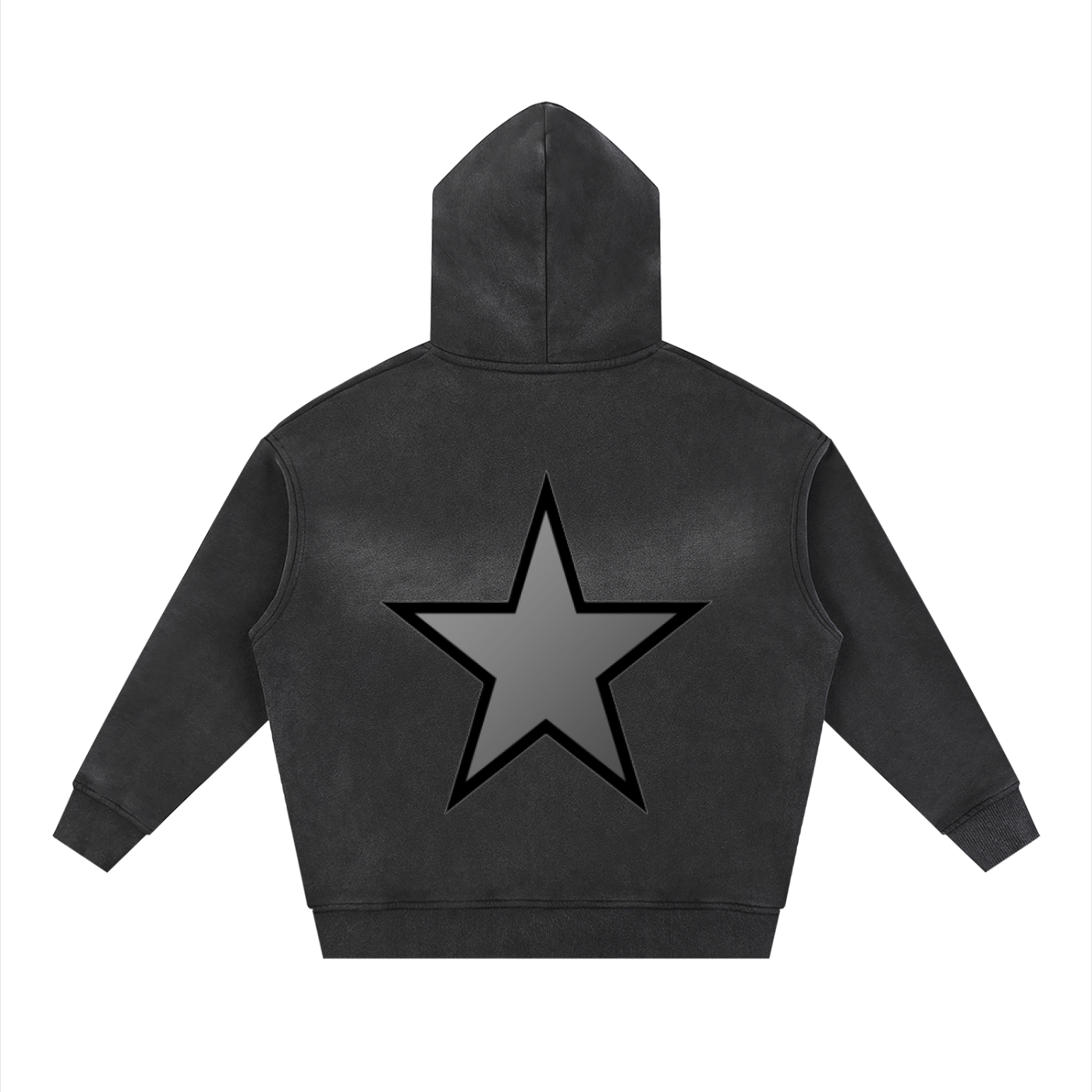 Sunfade Two-way Zipper Boxy Fleece Hoodie - ACE