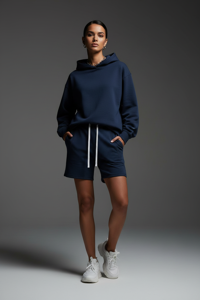 Women's High Rise Color Block Yoga Shorts - ACE