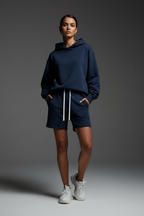 Women's High Rise Color Block Yoga Shorts - ACE