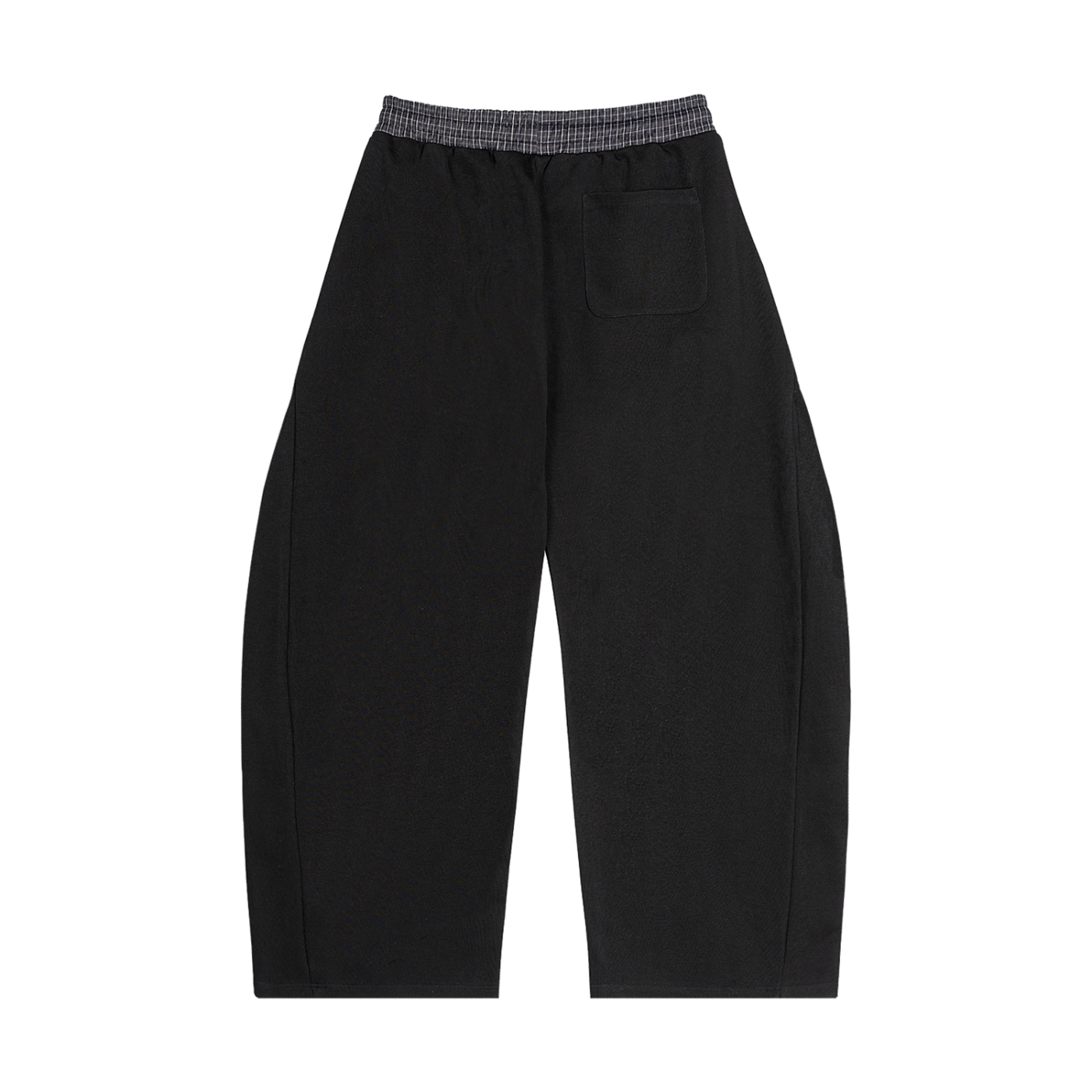Plaid Waistband Barrel Sweatpants - ACE