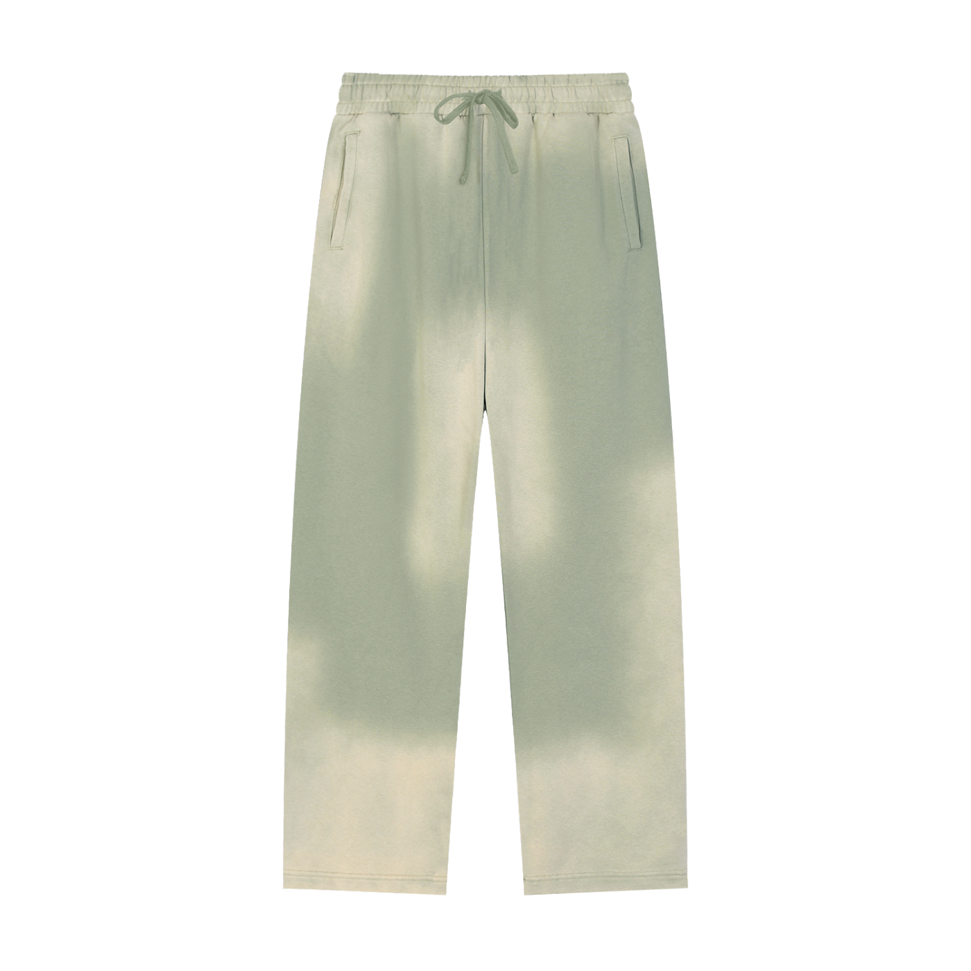 Sun Fade Raw Edge Straight-Leg Sweatpants - ACE