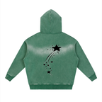Women Sunfade Fleece Hoodie with Two-way Zipper - ACE