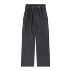 Women Vintage Washed Waist Pants - ACE