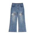 Women’s Vintage Wash Wide Leg Jeans - ACE